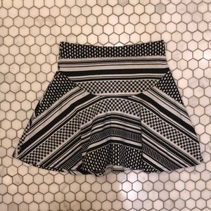 urban outfitters black and white skirt